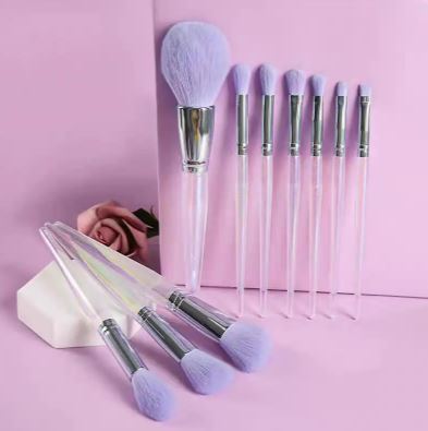 Set de pinceaux de maquillage violet (10pcs) - Boutique Ecom